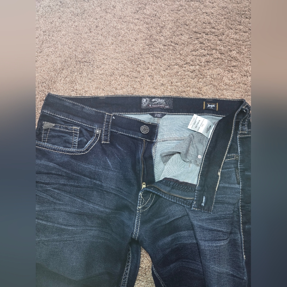 Silver Jeans 38/30 Men's Color Classical Straight Leg